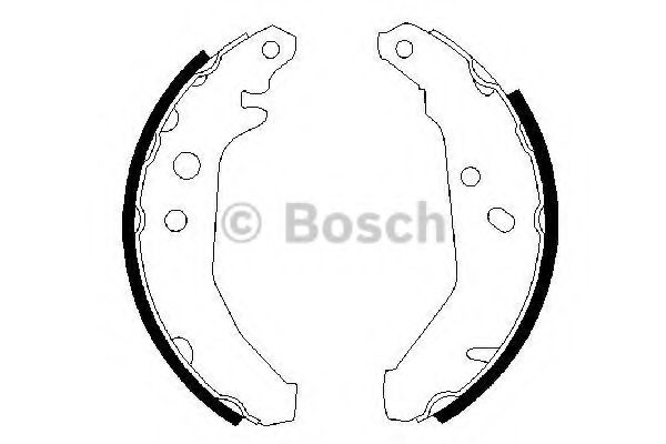 Тормозные колодки барабанные BOSCH 0 986 487 228