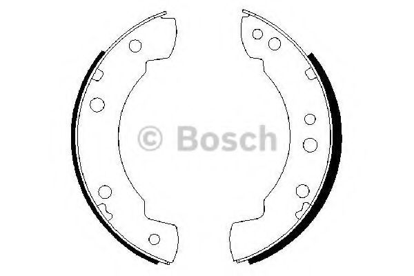 Тормозные колодки барабанные BOSCH 0 986 487 232