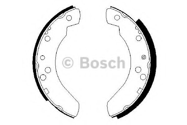 Тормозные колодки барабанные BOSCH 0 986 487 242