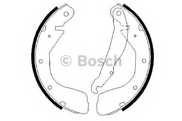 Тормозные колодки барабанные BOSCH 0 986 487 263