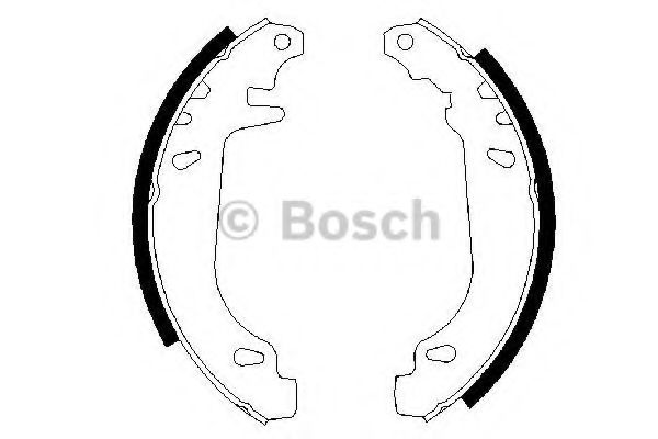Тормозные колодки барабанные BOSCH 0 986 487 272