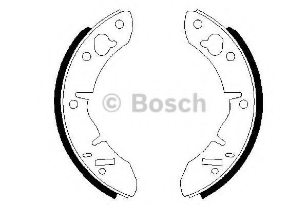 Тормозные колодки барабанные BOSCH 0 986 487 273