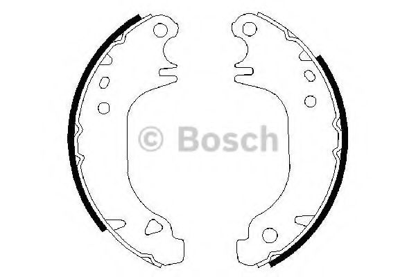 Тормозные колодки барабанные BOSCH 0 986 487 274