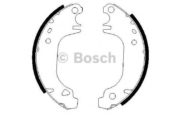 Тормозные колодки барабанные BOSCH 0 986 487 275