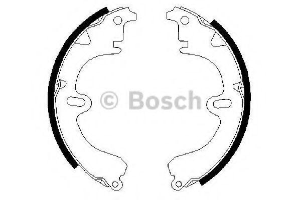 Тормозные колодки барабанные BOSCH 0 986 487 277