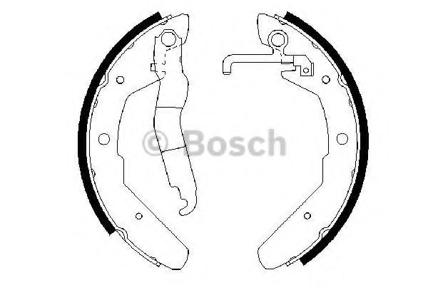 Тормозные колодки барабанные BOSCH 0 986 487 279
