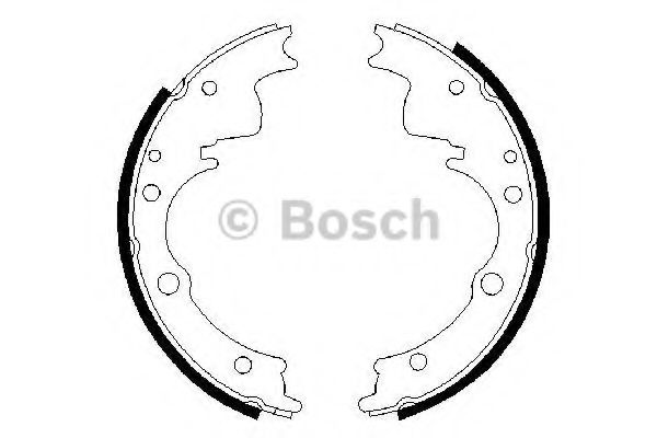 Тормозные колодки барабанные BOSCH 0 986 487 287