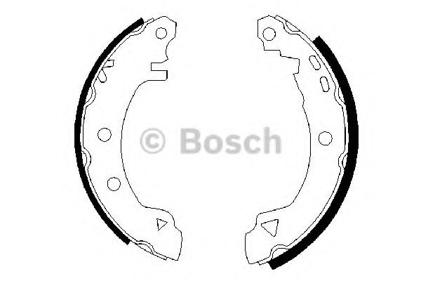 Тормозные колодки барабанные BOSCH 0 986 487 289