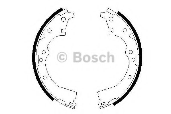 Тормозные колодки барабанные BOSCH 0 986 487 290