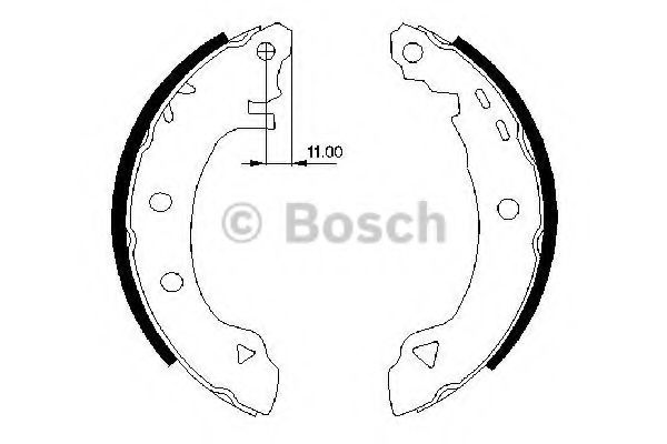 Тормозные колодки барабанные BOSCH 0 986 487 295