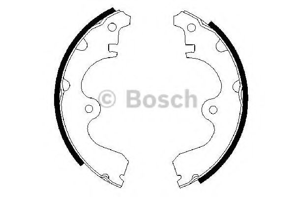 Тормозные колодки барабанные BOSCH 0 986 487 298