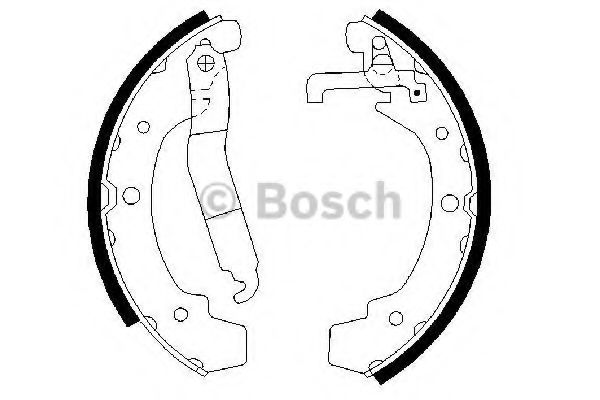 Тормозные колодки барабанные BOSCH 0 986 487 318