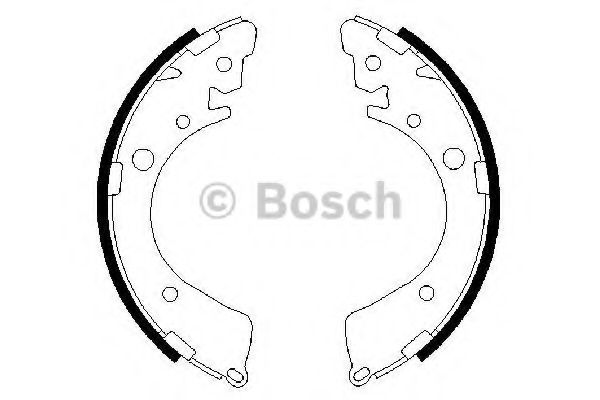 Тормозные колодки барабанные BOSCH 0 986 487 323