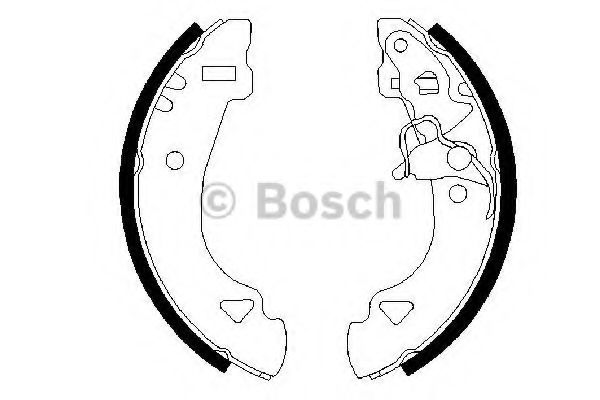 Тормозные колодки барабанные BOSCH 0 986 487 331