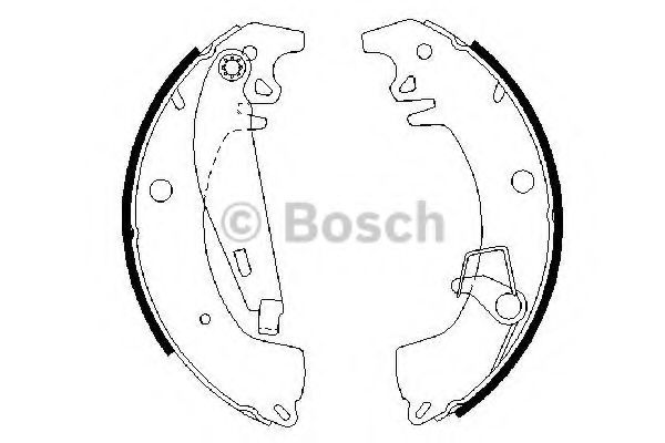 Тормозные колодки барабанные BOSCH 0 986 487 332