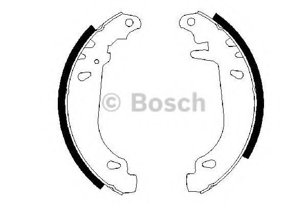 Тормозные колодки барабанные BOSCH 0 986 487 346