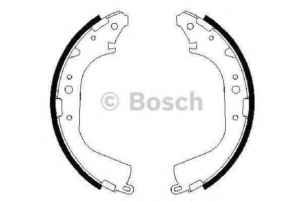 Тормозные колодки барабанные BOSCH 0 986 487 354