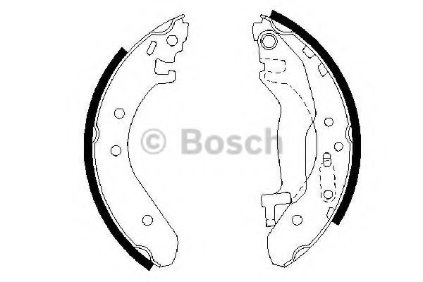 Тормозные колодки барабанные BOSCH 0 986 487 364