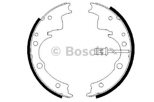 Тормозные колодки барабанные BOSCH 0 986 487 375