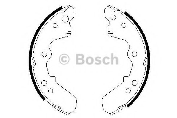 Тормозные колодки барабанные BOSCH 0 986 487 376
