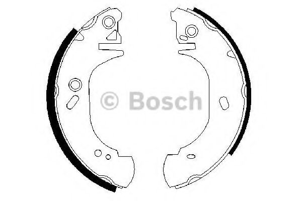 Тормозные колодки барабанные BOSCH 0 986 487 401