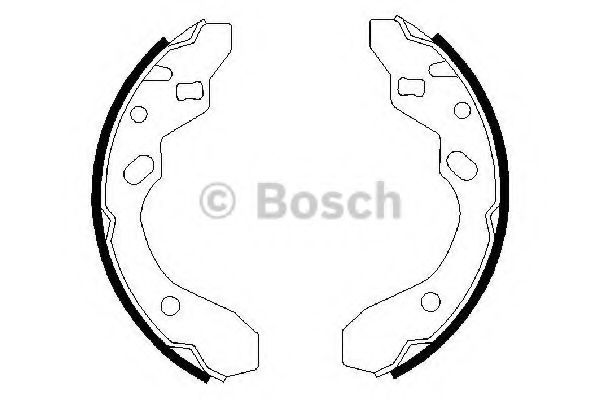 Тормозные колодки барабанные BOSCH 0 986 487 417