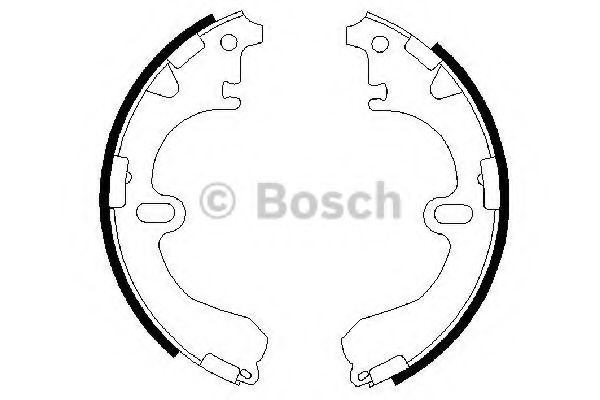 Тормозные колодки барабанные BOSCH 0 986 487 422