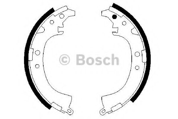Тормозные колодки барабанные BOSCH 0 986 487 424