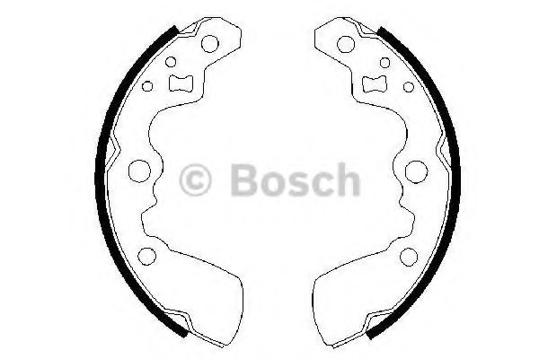 Тормозные колодки барабанные BOSCH 0 986 487 430