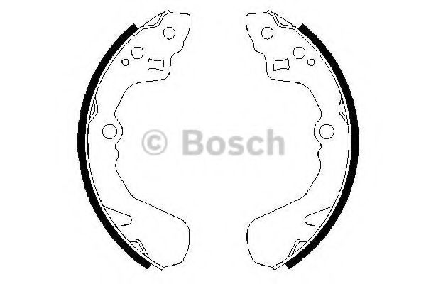 Тормозные колодки барабанные BOSCH 0 986 487 436