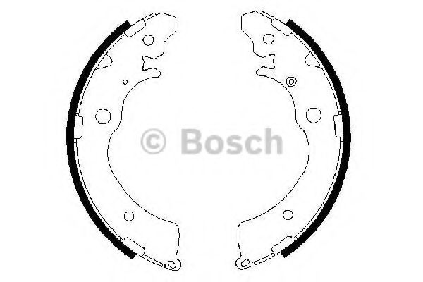 Тормозные колодки барабанные BOSCH 0 986 487 440