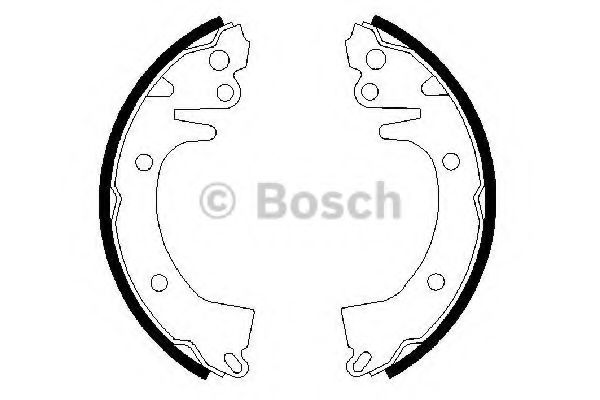 Тормозные колодки барабанные BOSCH 0 986 487 462