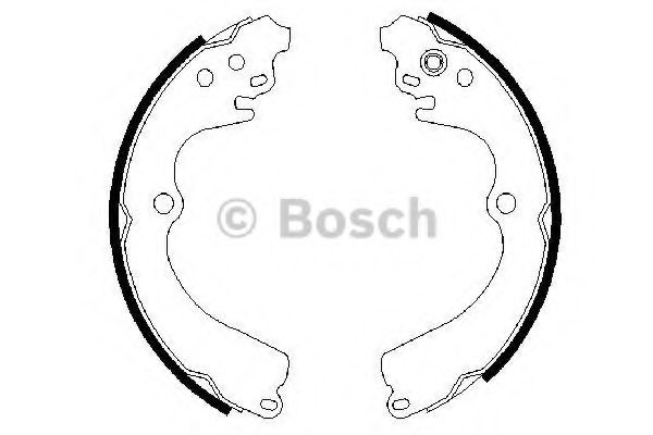 Тормозные колодки барабанные BOSCH 0 986 487 463