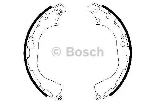 Тормозные колодки барабанные BOSCH 0 986 487 464