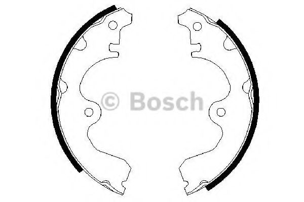 Тормозные колодки барабанные BOSCH 0 986 487 474