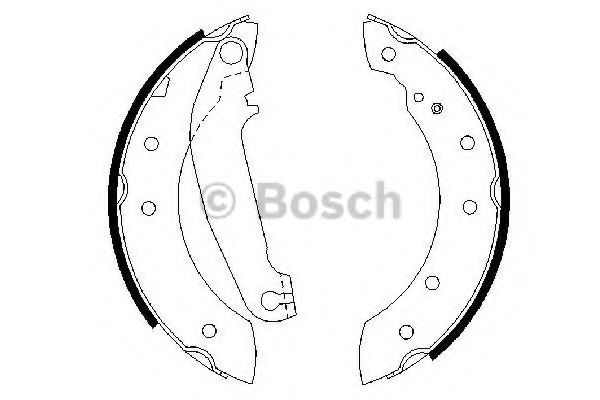 Тормозные колодки барабанные BOSCH 0 986 487 485
