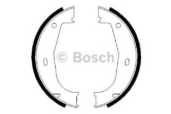 Тормозные колодки барабанные BOSCH 0 986 487 520