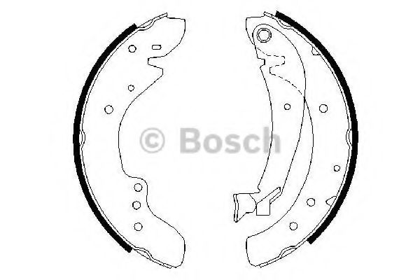Тормозные колодки барабанные BOSCH 0 986 487 521