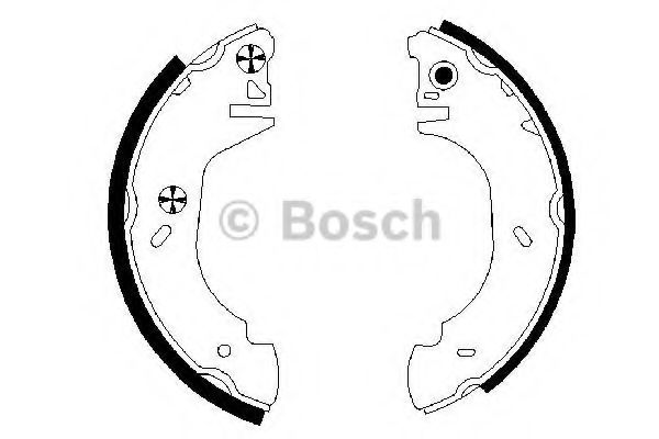 Тормозные колодки барабанные BOSCH 0 986 487 524