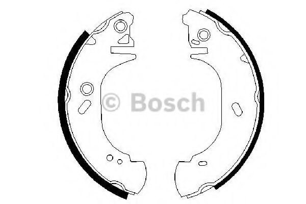 Тормозные колодки барабанные BOSCH 0 986 487 525