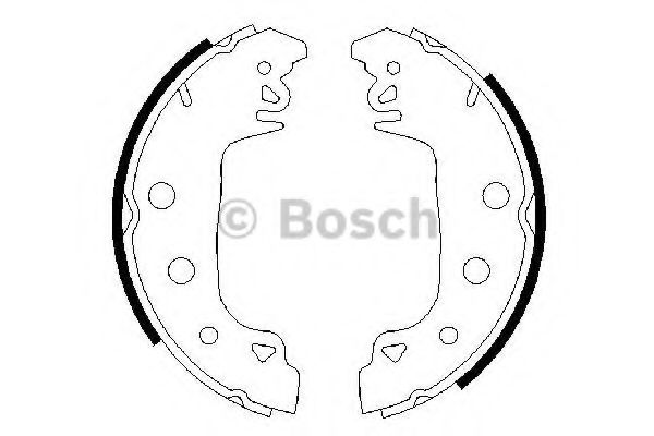 Тормозные колодки барабанные BOSCH 0 986 487 546