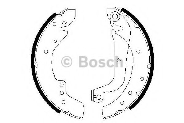 Тормозные колодки барабанные BOSCH 0 986 487 547