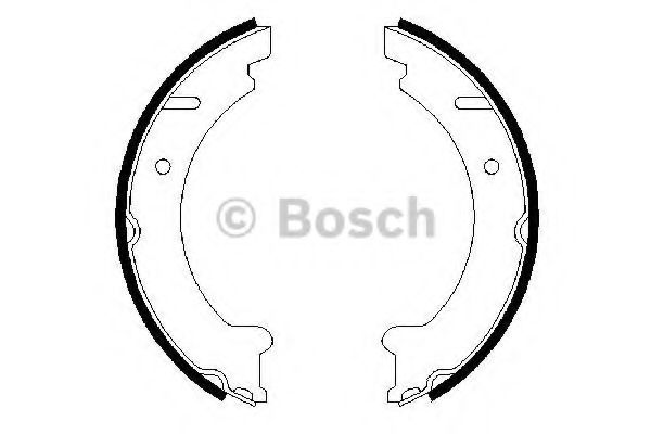 Тормозные колодки барабанные BOSCH 0 986 487 548