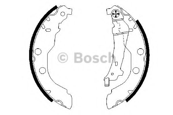 Тормозные колодки барабанные BOSCH 0 986 487 549