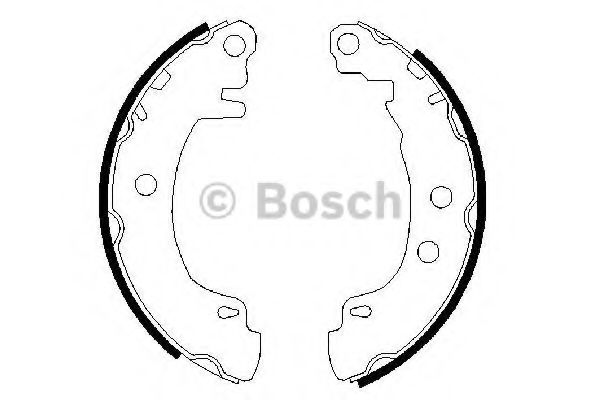 Тормозные колодки барабанные BOSCH 0 986 487 550