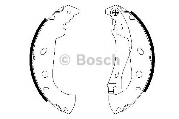 Тормозные колодки барабанные BOSCH 0 986 487 559