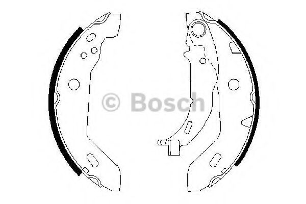 Тормозные колодки барабанные BOSCH 0 986 487 565