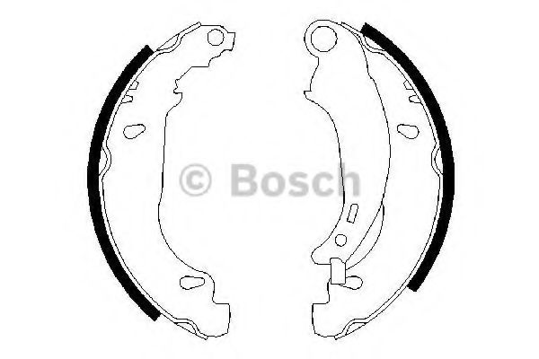Тормозные колодки барабанные BOSCH 0 986 487 568