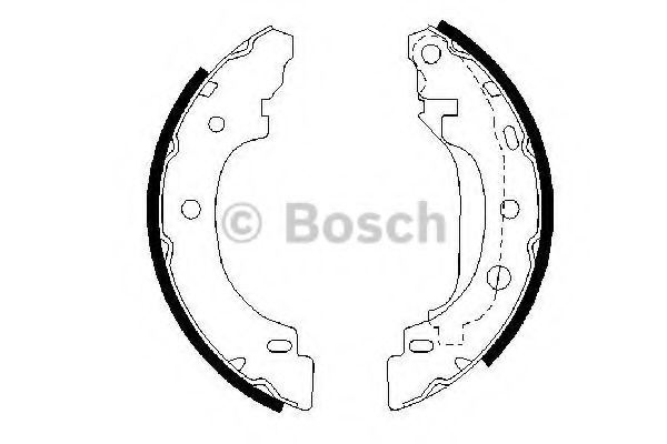 Тормозные колодки барабанные BOSCH 0 986 487 570