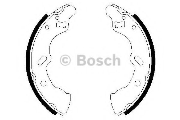 Тормозные колодки барабанные BOSCH 0 986 487 587